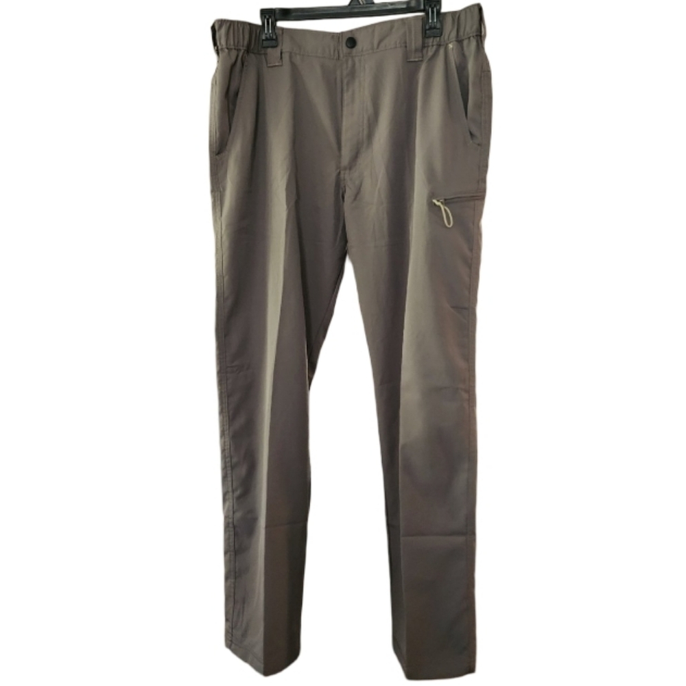 Wrangler‎ Authentics Ripstop Olive Green Zip Cargo Pants Men's 36×32
